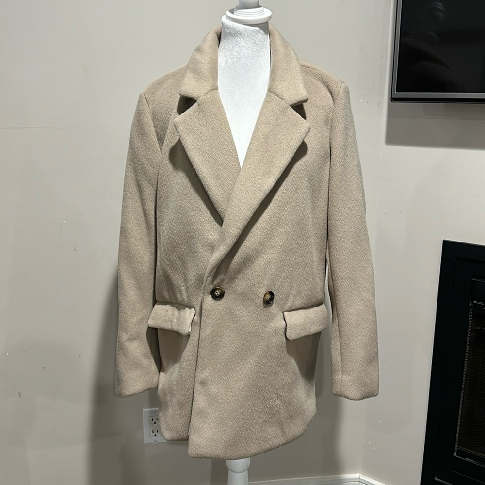 Free People Cream Blazer